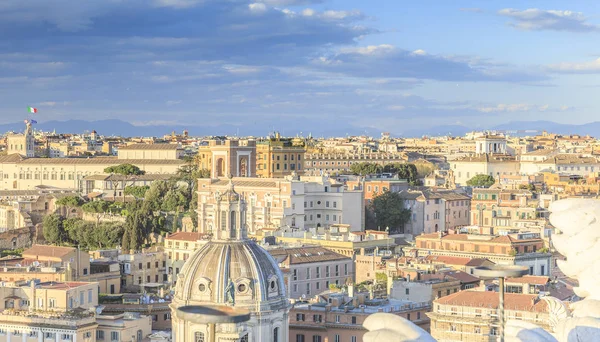 Panorama z historické části Rome.Italy — Stock fotografie