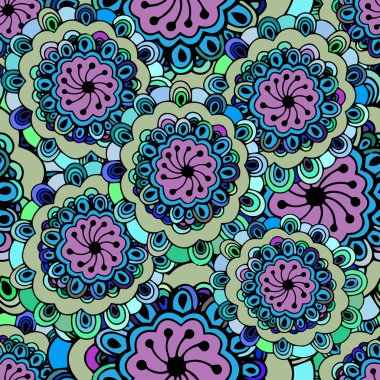 Dikişsiz yinelenen soyut desen. Vektör