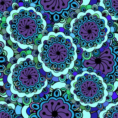 Dikişsiz yinelenen soyut desen. Vektör