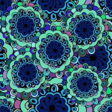 Dikişsiz yinelenen soyut desen. Vektör