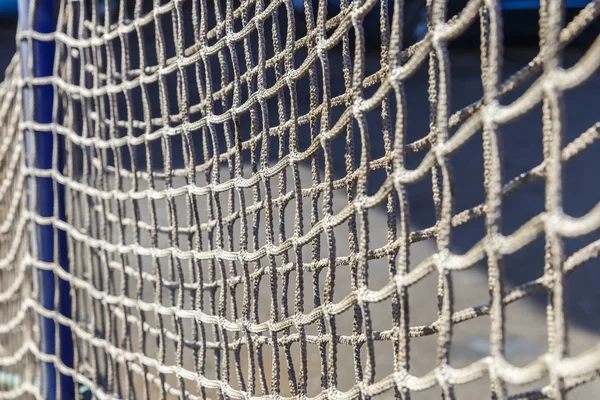 Grid stretched to the side of the ship gangway — Stock Photo, Image