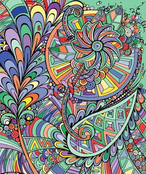 Fond floral abstrait multicolore — Image vectorielle