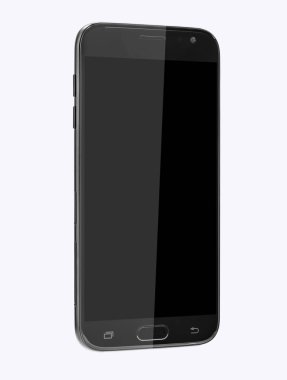 Beyaz arkaplanda cep telefonu
