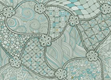 Farklı geometrik şekillerden arka plan