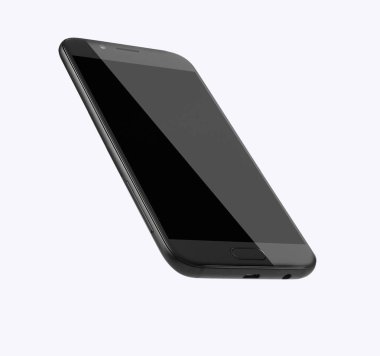 Beyaz arkaplanda cep telefonu