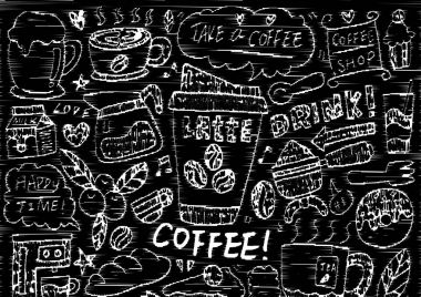 Arka plan kahve teması için adanmış