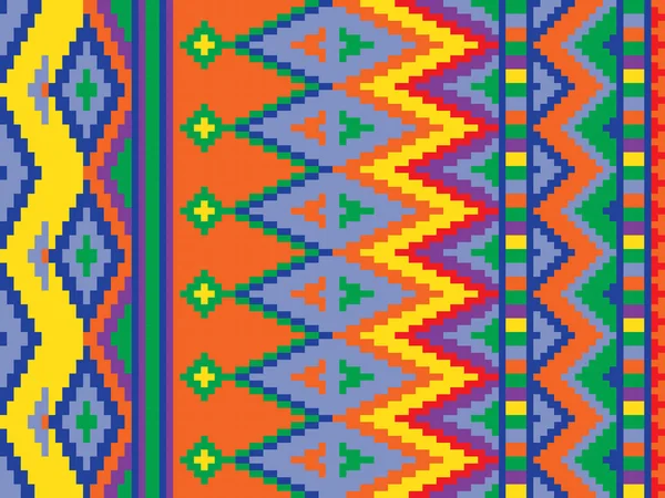 Píxel colorido patrón sin costura — Vector de stock