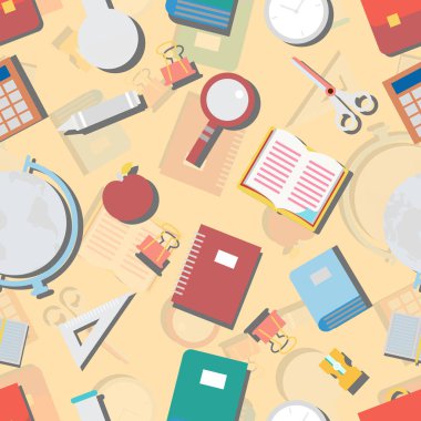 Okul konular üzerinde sorunsuz yinelenen desen