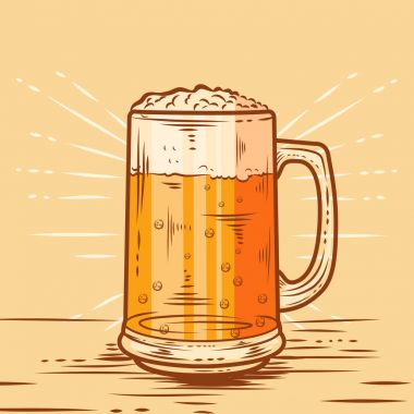 Bir bardak bira tablo