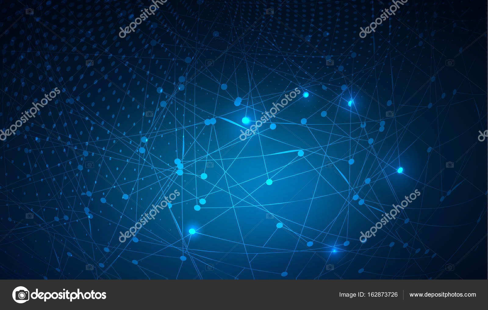Abstract global technology background with connecting dots — Stock Vector © alexma 162873726