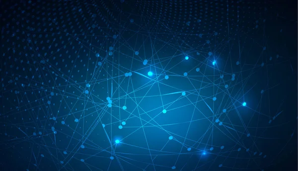 Dots bağlama ile küresel teknoloji arka plan