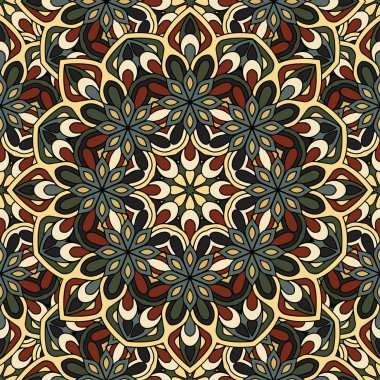 Mandala üzerinden sorunsuz yinelenen desen