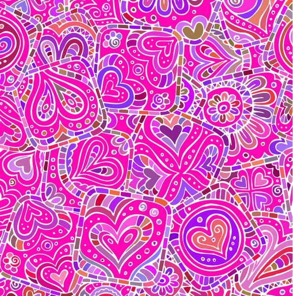 Abstract background of hearts — Stock Vector