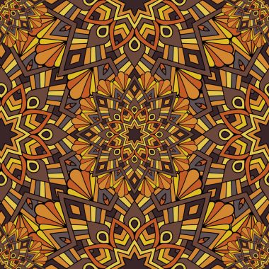 Mandala üzerinden sorunsuz yinelenen desen