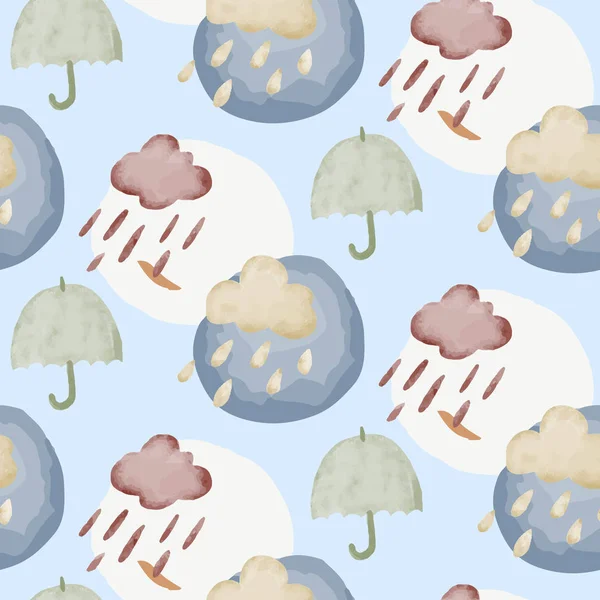 Suluboya sonbahar Dikişsiz desen