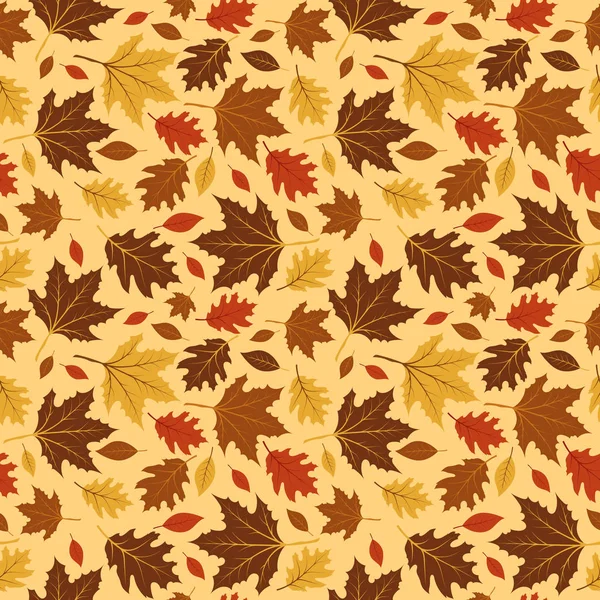 Sonbahar yaprakları ile Dikişsiz desen