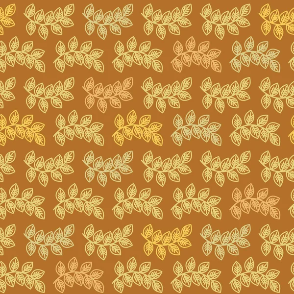 Modèle de feuilles d'automne sans couture — Image vectorielle