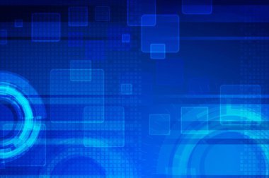 Teknolojik altyapı ile soyut şekiller