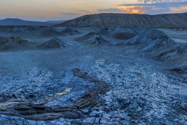 Gobustan.Azerbaijan çamur volkanlar