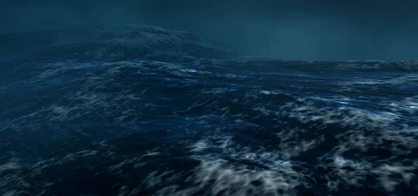 The stormy sea.3d render — Stock Photo, Image