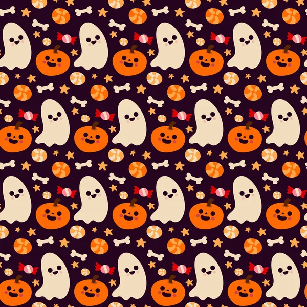 Halloween gyönyörű minták elemekkel — Stock Vector