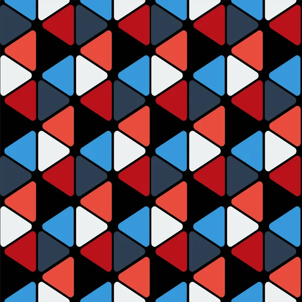 Nahtlose bunte geometrische Muster — Stockvektor