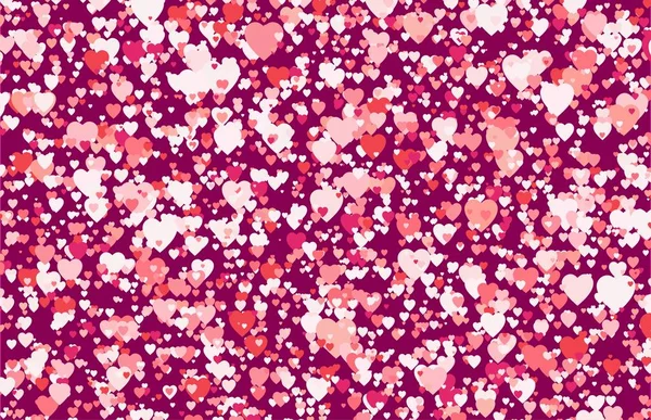 Fondo abstracto de corazones multicolores — Vector de stock