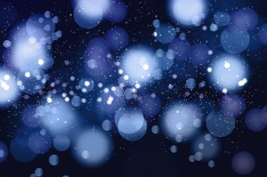 Kar taneleri Noel mavi arka plan