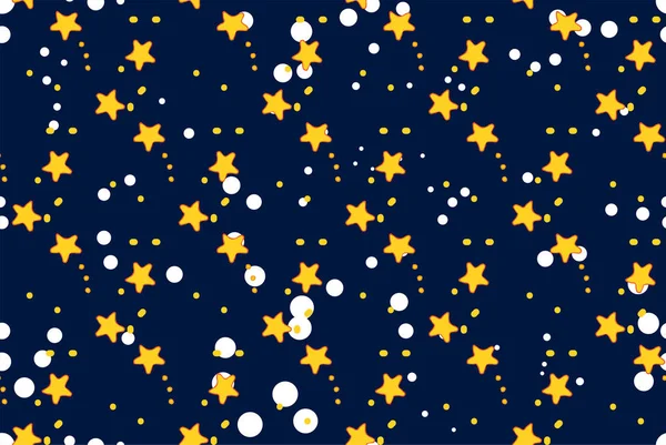 Sömlös upprepande mönster med stjärnor — Stock vektor