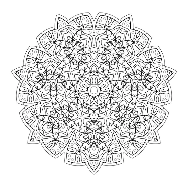 Mandala pour livre à colorier — Image vectorielle