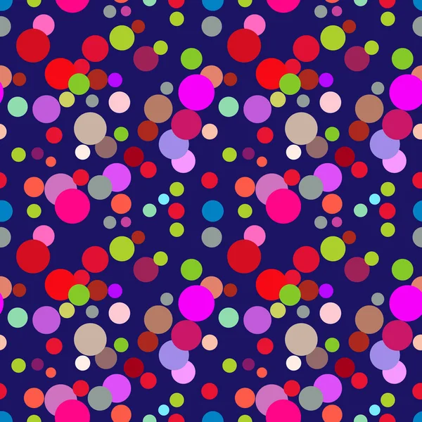 Nahtlos wiederholendes Muster farbiger Kreise — Stockvektor