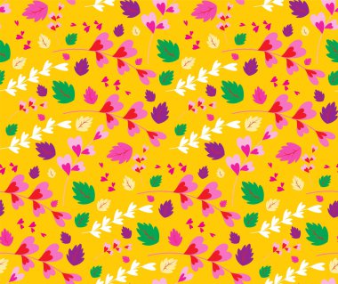 Kusursuz tekrarlayan çiçek deseni