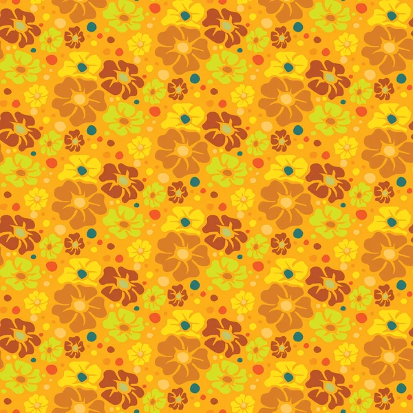 Motif floral répétitif sans couture — Image vectorielle