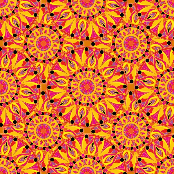 Renkli mandalalar sorunsuz yinelenen desen