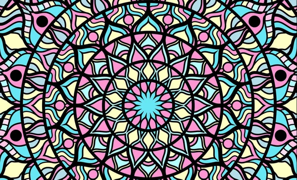 Abstrakter Hintergrund eines Mandalas — Stockvektor