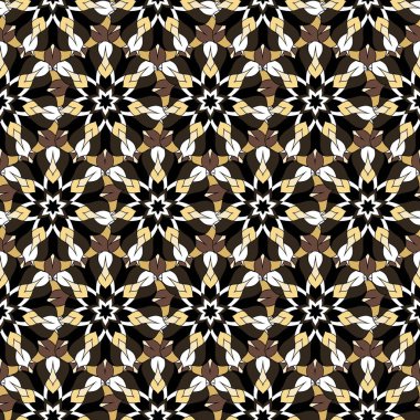 Renkli mandalasnd sorunsuz yinelenen desen