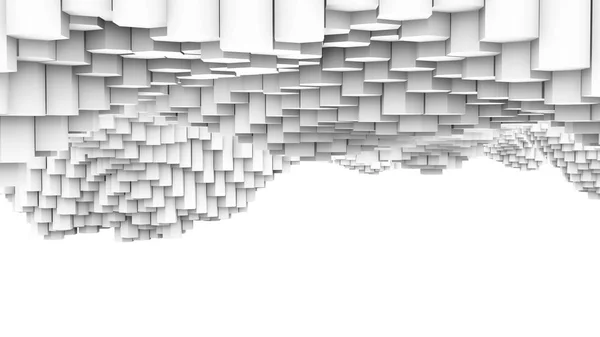 Абстрактный геометрический фон из шестиугольных цилиндров — стоковое фото