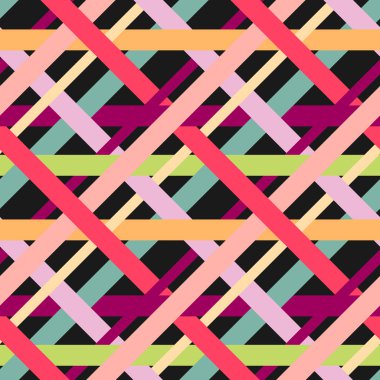 Renkli kalın çizgiler sorunsuz yinelenen desen