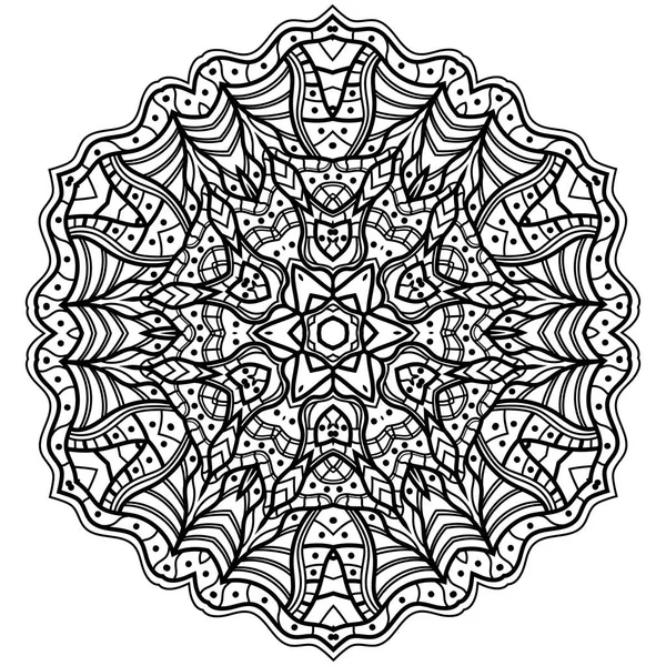 Mandalas pour livre à colorier. Ornements ronds décoratifs . — Image vectorielle