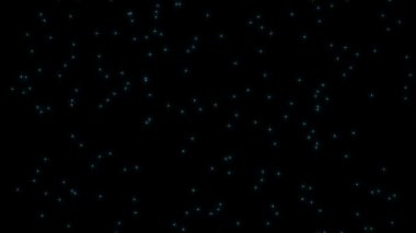 Kıvılcım saçan yıldızların 4k animasyon arkaplanı