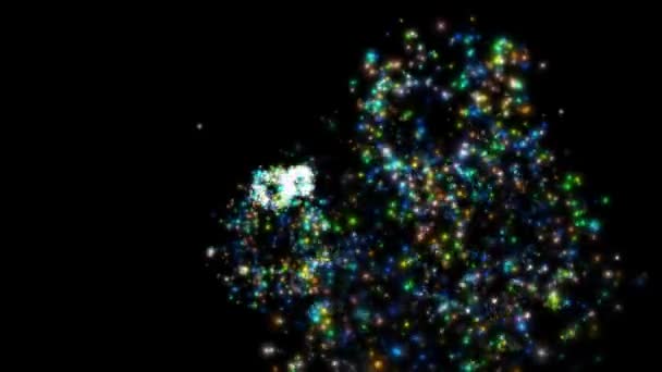 Salut animé 4k sur fond noir 