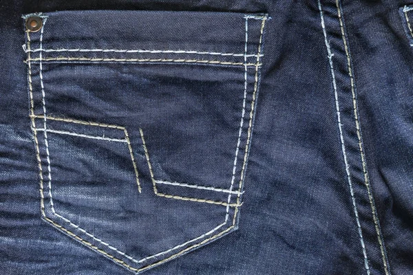 Texture di pantaloni di denim blu — Foto Stock