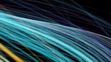 Satır ve parçacıkların 4k animasyon arkaplanı