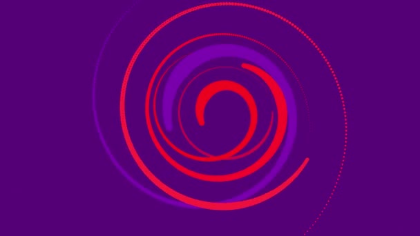 4k farbige rotierende animierte Kreise — Stockvideo