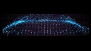 4k soyut canlandırılmış holografik arayüz