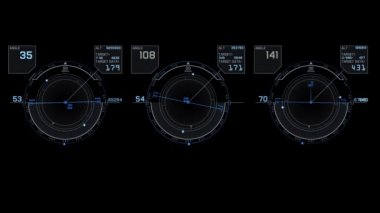 4k soyut canlandırılmış holografik arayüz