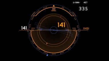 4k soyut canlandırılmış holografik arayüz