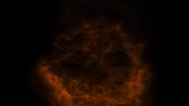 Fuego Abstracto Animado Explosión — Vídeo de stock