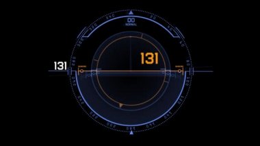 4k soyut canlandırılmış holografik arayüz