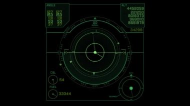 4k soyut canlandırılmış holografik arayüz